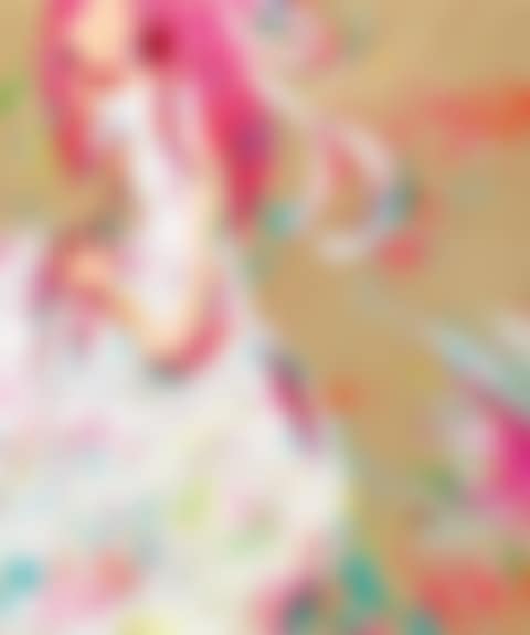 Girl Wearing High Collar White Dress (AR08-10) (preview)