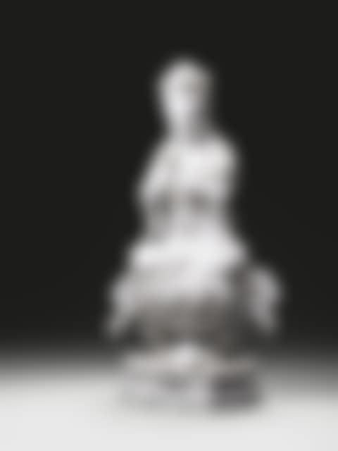 A WHITE DEHUA PORCELAIN FIGURE OF SITTING GUANYIN HOLDING A RUYI <br/>18TH CENTURY (preview)