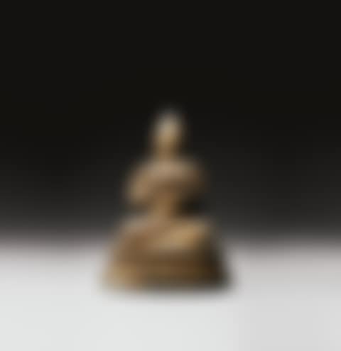A GILT-BRONZE FIGURE OF TSONGKHAPA <br/>18TH CENTURY (preview)