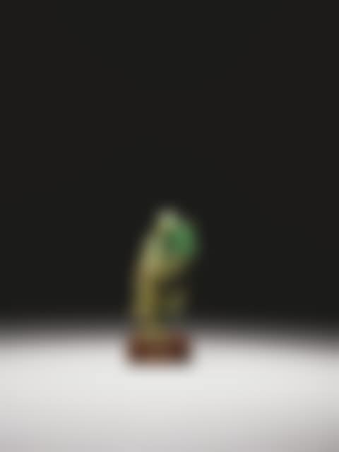 A JADEITE FIGURE OF “MAGU GIVES HER BIRTHDAY GREETINGS” <br/>QING DYNASTY (preview)