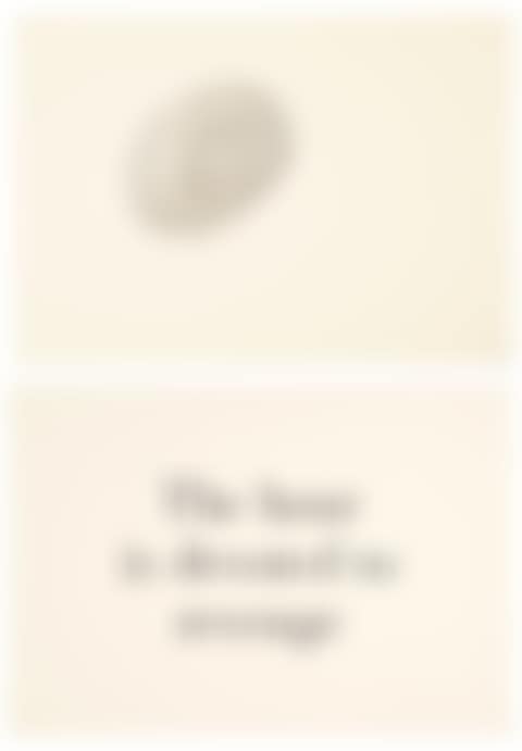 The Hour is devoted to revenge (diptych), from What is the Shape of this Problem? Series (preview)