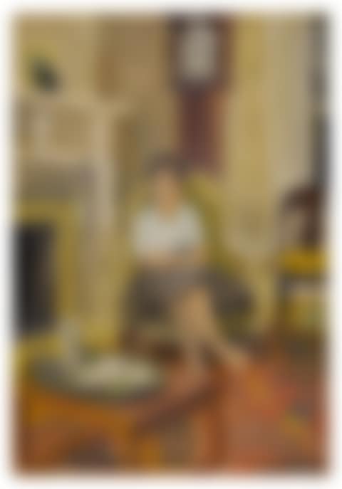 Portrait of Edith Schloss in Porter's Southampton Parlor (preview)