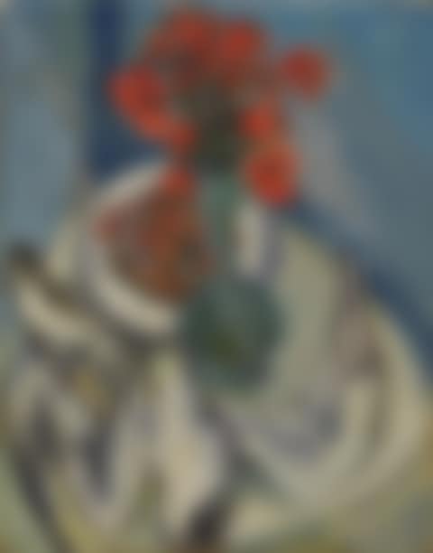 Stilleben mit Möven, Mohn und Erdbeeren (preview)