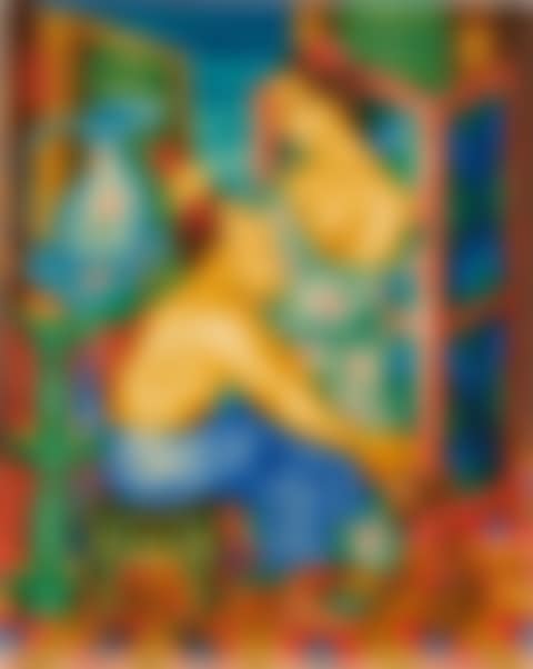 Mujer peinando a su amante (preview)