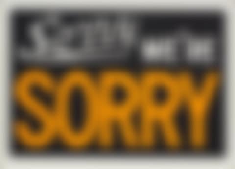 Sorry We're Sorry (preview)