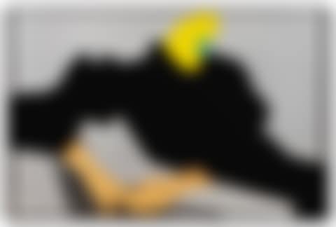 Noses & Ears, Etc. (Part Two): (Yellow) face with (Blue) Nose, (Flesh) hands, (Black) dress and Chair (preview)