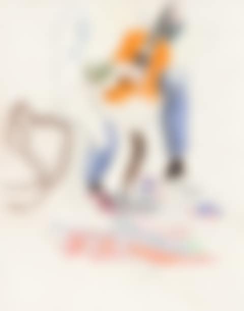 Guitar Player on a Rug (preview)