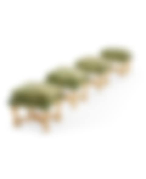 SUITE DE QUATRE TABOURETS DE STYLE LOUIS XIV  (preview)