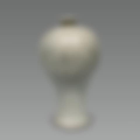 Buncheong Prunus Vase with Inlaid Fish Design (preview)