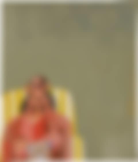 Green Seated Woman (preview)