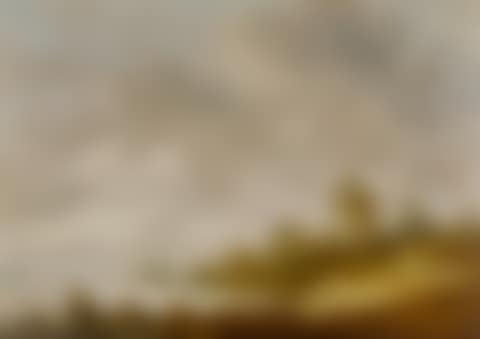 River landscape with a castle with a round tower (preview)