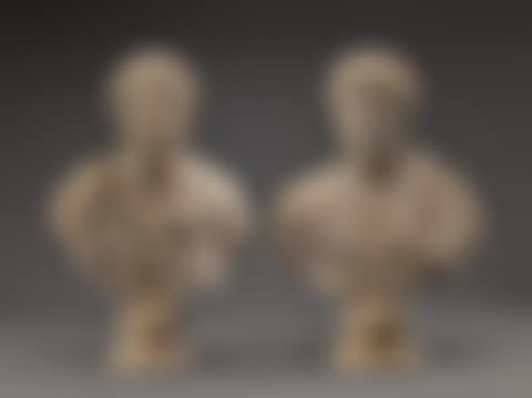 Pair of Monumental Busts of the Roman Emperors Lucius Verus and Antoninus Pius (preview)