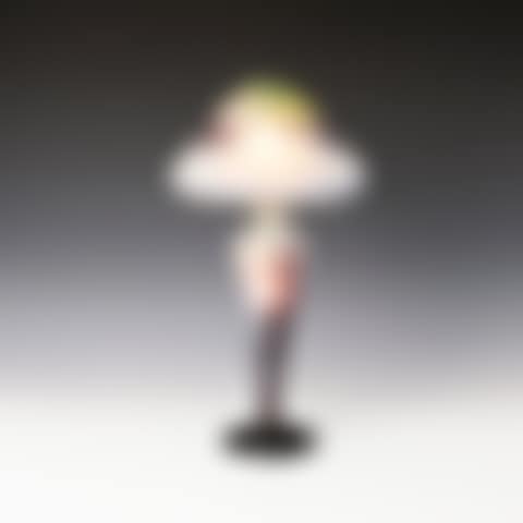 TABLE LAMP WITH LANDSCAPE AND EAGLES (preview)
