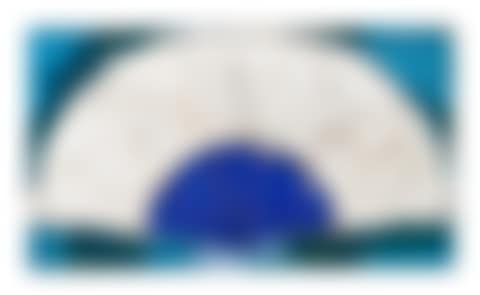 Abanico Blanco y Azul (preview)