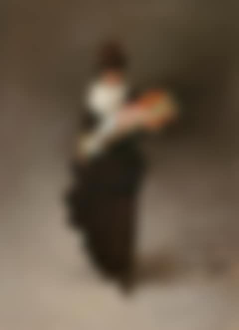 Jeune femme au bouquet de fleurs (preview)