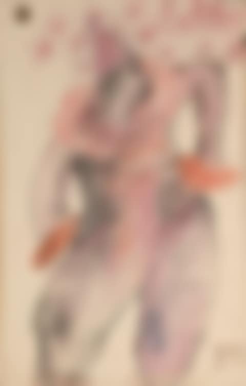 Personnage aux étoiles (and scène érotique, verso) (preview)