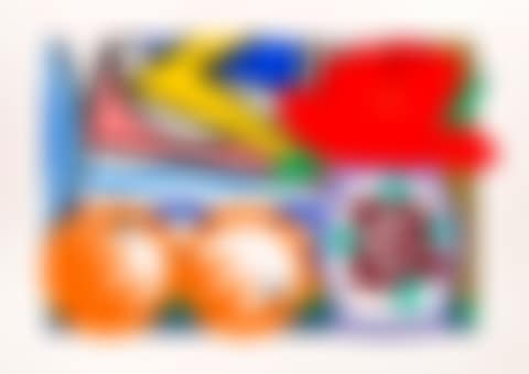 Still Life with Lichtenstein and 2 Oranges (preview)