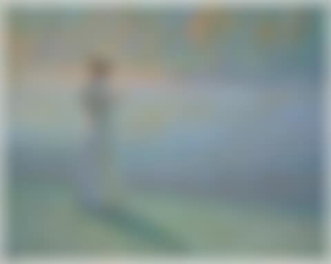 Femme lisant dans un paysage (preview)