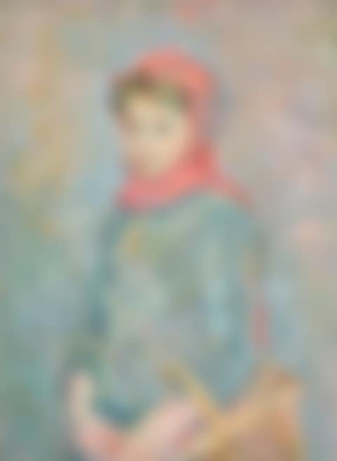 Fillette portant un panier (preview)