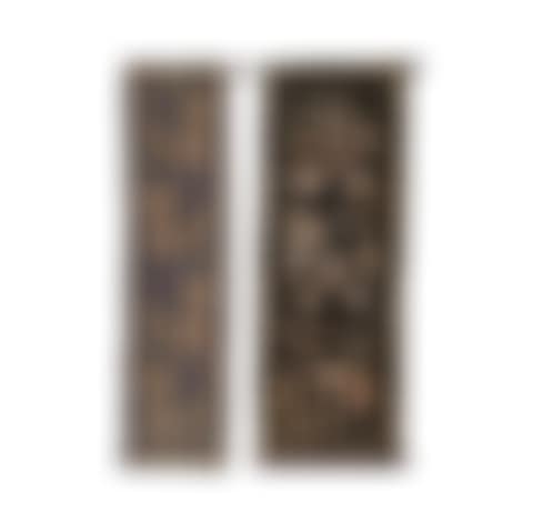 TWO SILK BROCADE 'ONE HUNDRED ANTIQUES' PANELS (preview)