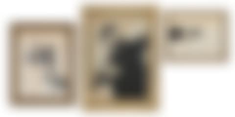 Flower Thrower Triptych (Grey) (preview)
