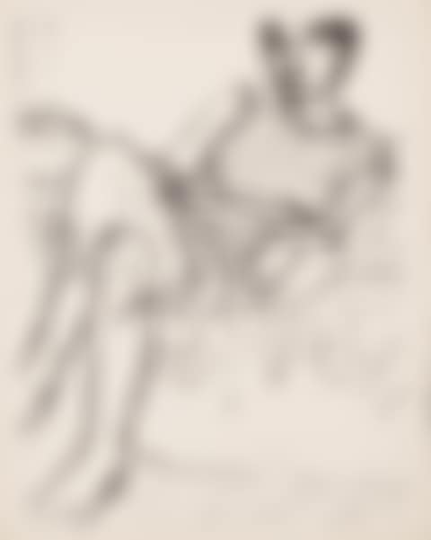 Seated Woman in Striped Dress, from Seated Woman Series (preview)