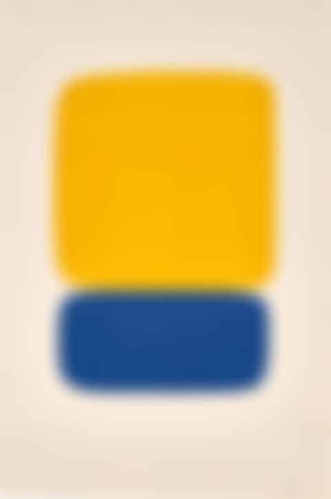 Yellow over Dark Blue, from the Suite of Twenty-Seven Color Lithographs (A. 22) (preview)