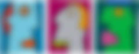 Three works: (i) NO MORE TIME TO THINK, ALWAYS STRAIGHT-AHEAD NOW; (ii) MY NEW STYLE OF CLOTHING MAKES IT EASIER FOR ME TO COMMUNICATE WITH POTENTIAL CUSTOMERS.; (iii) BY SEARCHING TOO QUICKLY FOR A SHORTCUT, I TOOK A DETOUR (preview)