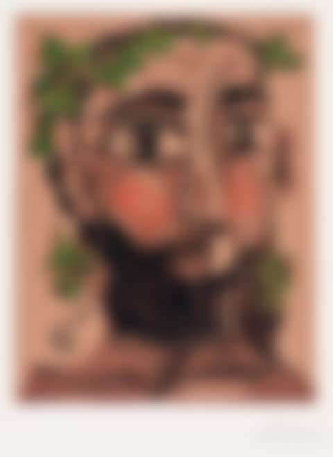 Homme barbu couronné de feuillage (preview)