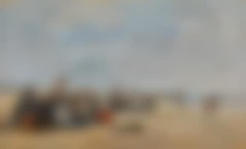 Berck, groupe de pêcheuses assises sur la grève (preview)