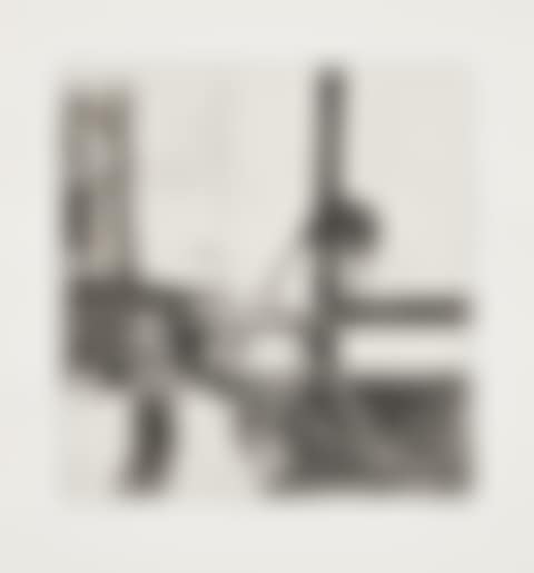 41 Etchings Drypoints: #38 (chair, potted plant, woman standing), (preview)