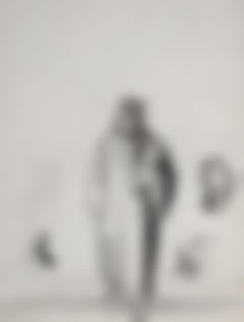 Le Juge (avec quelques croquis de têtes des deux côtés) (recto); Deux personnages dans un paysage (verso) (preview)