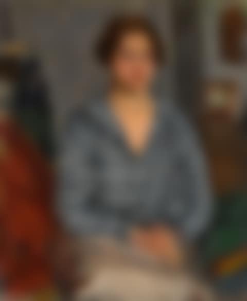 Portrait of a Seated Woman (Le corsage bleu) (preview)