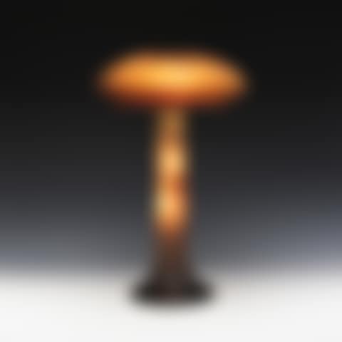 LAMP WITH BUTTERFLY AND IRIS DECOR (preview)