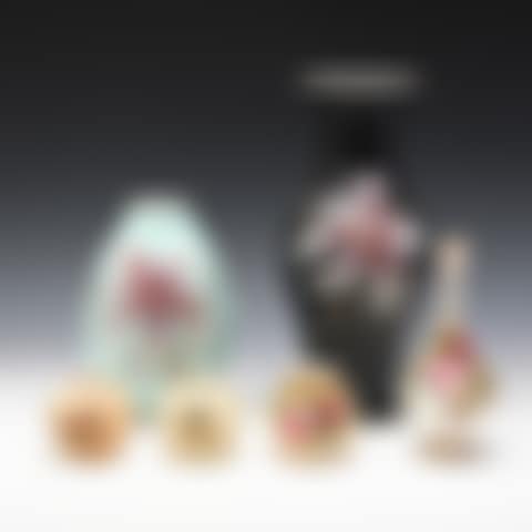 (1)BIRD JARS 2PIECES (2)ROSE VASES 2PIECES (3)LILY VASES 2PIECES 6PIECES (preview)