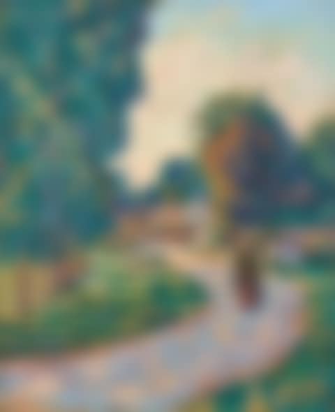 Femme sur un chemin à Epinay-sur-Orge (preview)