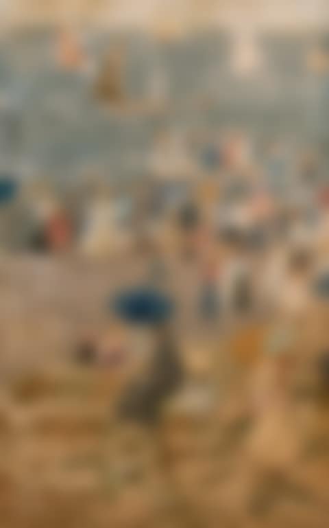 Beach Scene, North Shore and Normandy Beach: A Double-Sided Work (preview)