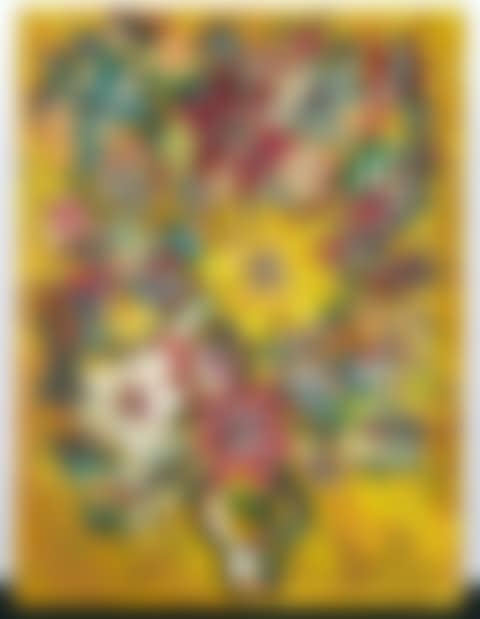 Florero sobre fondo amarillo (preview)