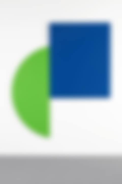 Blue Panel with Green Curve (preview)