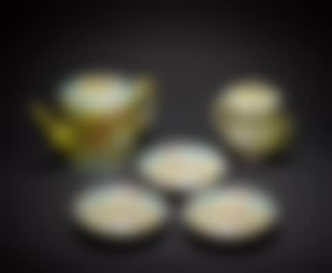 A famille rose part tea service (preview)