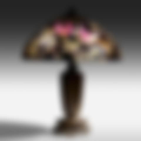 Table lamp with birds of paradise (preview)