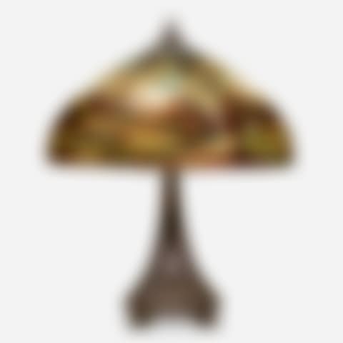 Table lamp with wooded landscape (preview)