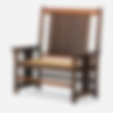 Rare high-back spindle bench ,
Circa
1905 (preview)