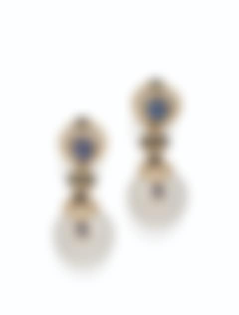 BOUCLES D'OREILLES "PNEU" SAPHIRS, DIAMANTS, CHRYSOPRASE, CRISTAL DE ROCHE, ÉMAIL ET VERRE, MARINA B (preview)