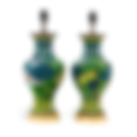 A pair of cloisonné enamel vases (preview)