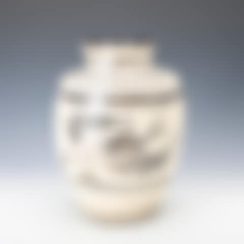 CIZHOUYAO WHITE GLAZED FISH & WATER WEED JAR (China) (preview)