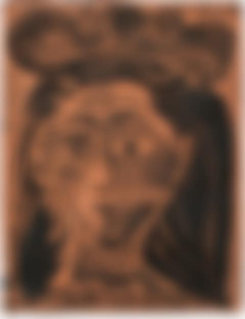 Femme au chapeau fleuri (Woman with Flowery Hat) (R. 521) (preview)