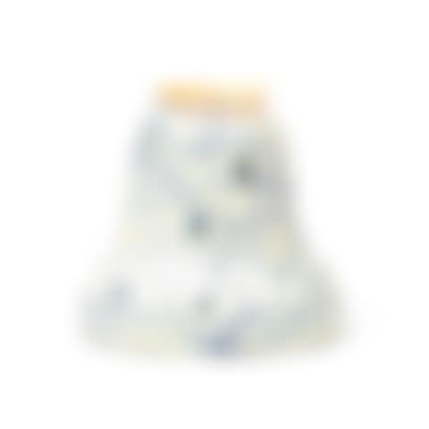 Steuben Blue Aurene "Hearts and Vine" on Calcite Glass Shade (preview)