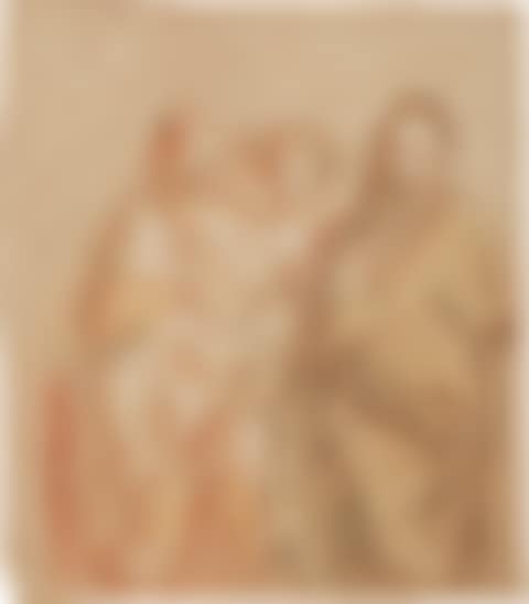A study of three men, one wearing a turban, another holding a censer (preview)