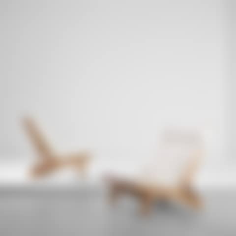 Pair of rare adjustable lounge chairs (preview)